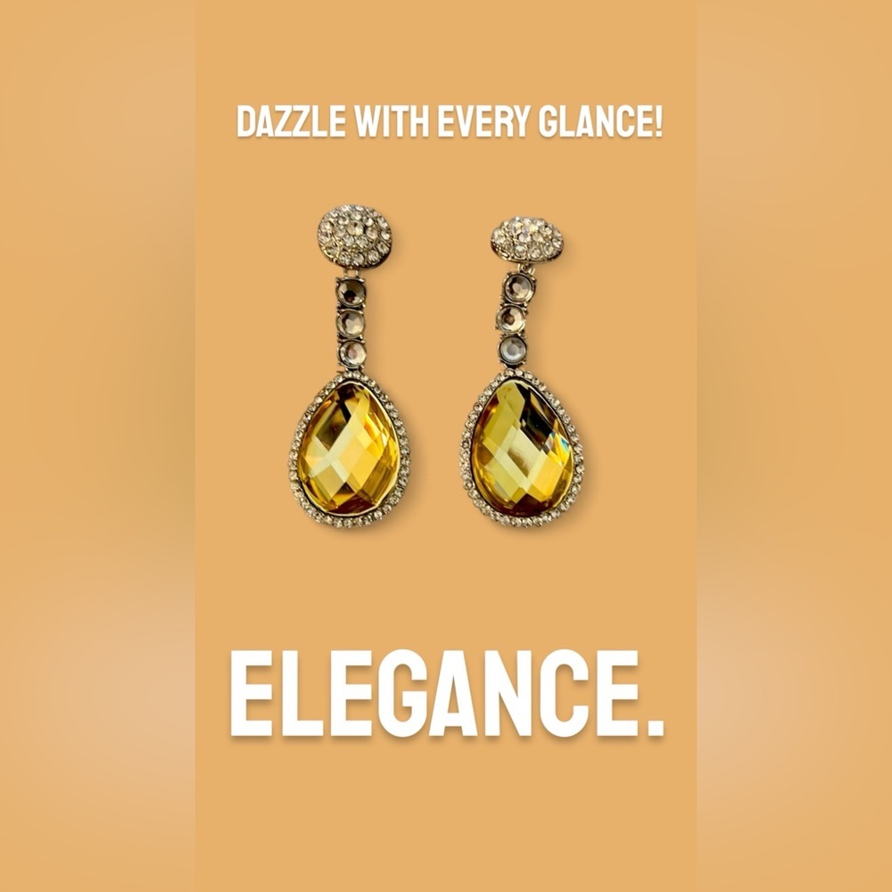 Beautiful rhinestone earrings